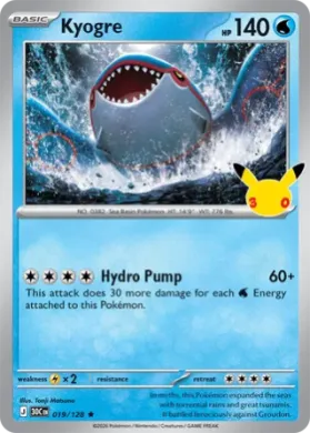 Kyogre (30C 019) 30th Celebration