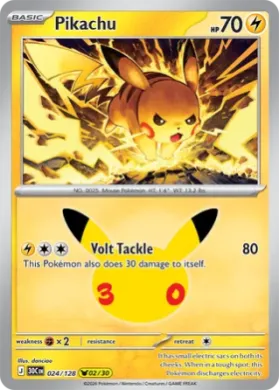 Pikachu (30C 024) 30th Celebration