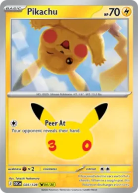 Pikachu (30C 026) 30th Celebration