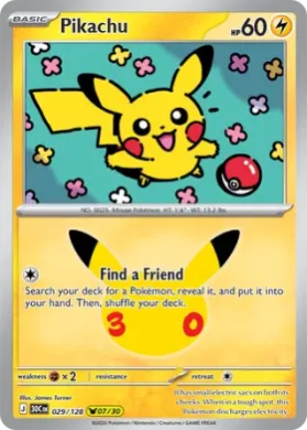 Pikachu (30C 029) 30th Celebration