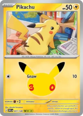 Pikachu (30C 031) 30th Celebration
