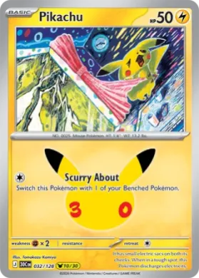 Pikachu (30C 032) 30th Celebration