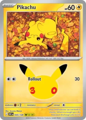 Pikachu (30C 035) 30th Celebration