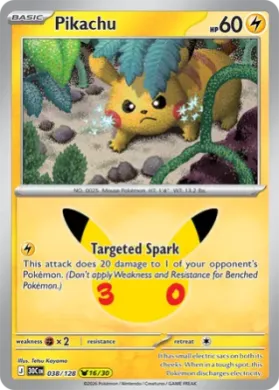 Pikachu (30C 038) 30th Celebration
