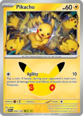 Pikachu (30C 044) 30th Celebration