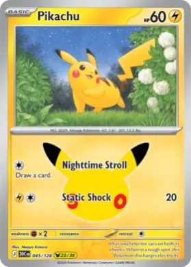 Pikachu (30C 045) 30th Celebration