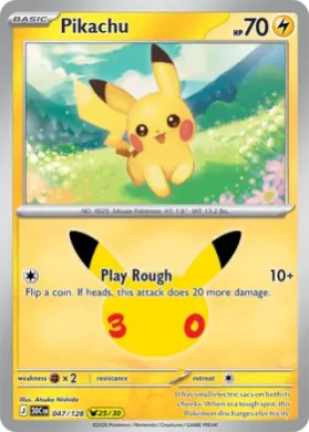 Pikachu (30C 047) 30th Celebration