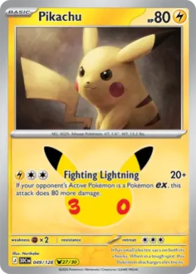 Pikachu (30C 049) 30th Celebration