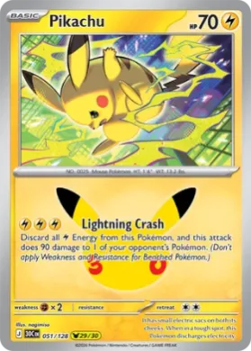 Pikachu (30C 051) 30th Celebration