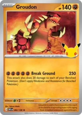 Groudon (30C 082) 30th Celebration