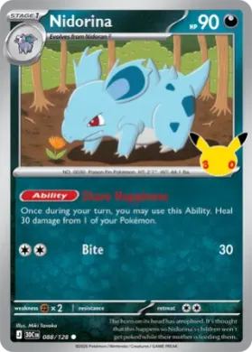 Nidorina (30C 088) 30th Celebration