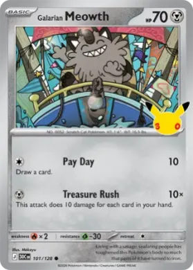 Galarian Meowth (30C 101) 30th Celebration