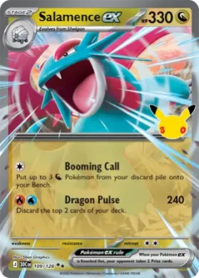 Salamence ex (30C 109) 30th Celebration