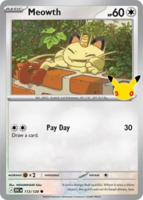 Meowth (30C 113) 30th Celebration