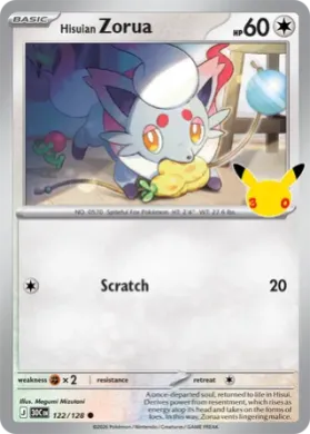 Hisuian Zorua (30C 122) 30th Celebration