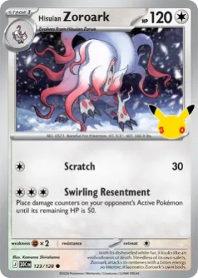 Hisuian Zoroark (30C 123) 30th Celebration