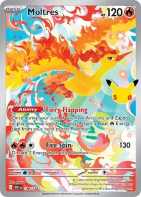 Moltres (30C 130) 30th Celebration