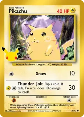 Pikachu (30C BS058) 30th Celebration