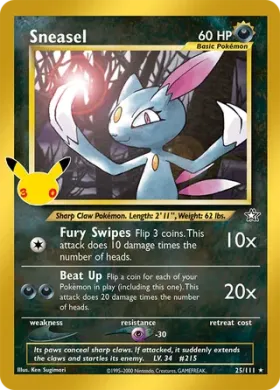 Sneasel (30C NG025) 30th Celebration