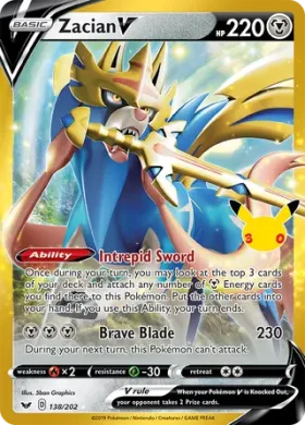 Zacian V (30C SSH138) 30th Celebration