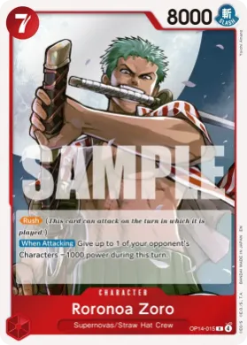 Roronoa Zoro (ST31 OP14-015) RED Monkey.D.Luffy