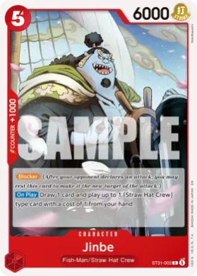 Jinbe (ST31 ST31-002) RED Monkey.D.Luffy