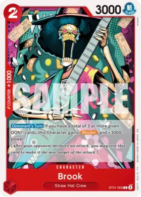 Brook (ST31 ST31-003) RED Monkey.D.Luffy