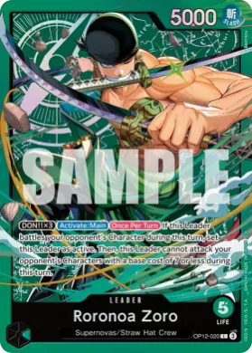 Roronoa Zoro (ST32 OP12-020) GREEN Roronoa Zoro