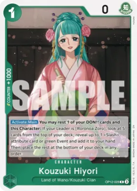 Kouzuki Hiyori (ST32 OP12-028) GREEN Roronoa Zoro