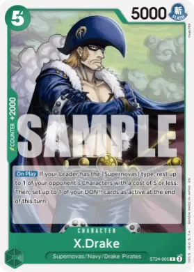 X.Drake (ST32 ST24-005) GREEN Roronoa Zoro