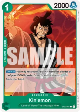Kin'emon (ST32 ST32-001) GREEN Roronoa Zoro