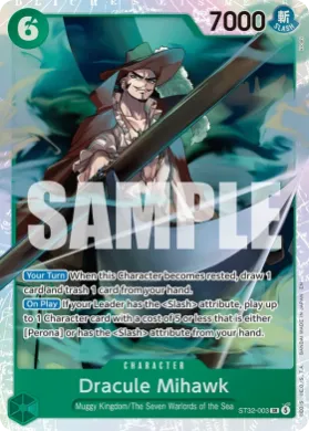 Dracule Mihawk (ST32 ST32-003) GREEN Roronoa Zoro