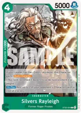 Silvers Rayleigh (ST32 ST32-004) GREEN Roronoa Zoro