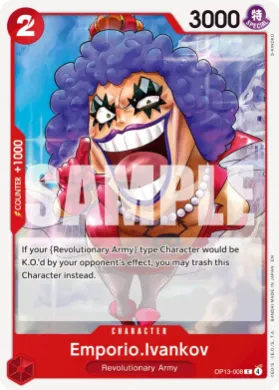 Emporio.Ivankov (ST35 OP13-008) RED/BLACK Sabo
