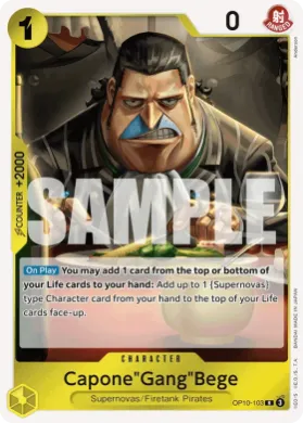 Capone"Gang"Bege (ST36 OP10-103) YELLOW Eustass"Captain"Kid