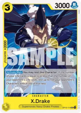 X.Drake (ST36 OP10-114) YELLOW Eustass"Captain"Kid