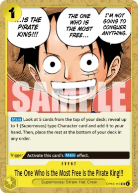 The One Who Is the Most Free Is the Pirate King!!! (ST36 OP13-116) YELLOW Eustass"Captain"Kid