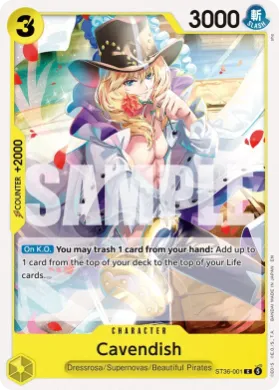 Cavendish (ST36 ST36-001) YELLOW Eustass"Captain"Kid