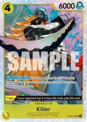 Killer (ST36 ST36-002) YELLOW Eustass"Captain"Kid