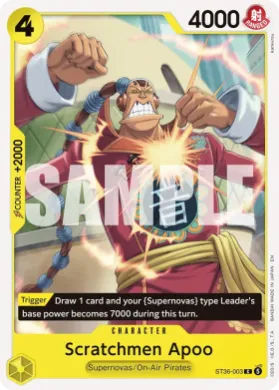 Scratchmen Apoo (ST36 ST36-003) YELLOW Eustass"Captain"Kid