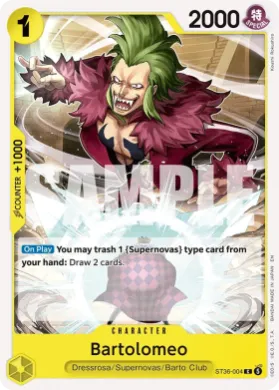 Bartolomeo (ST36 ST36-004) YELLOW Eustass"Captain"Kid