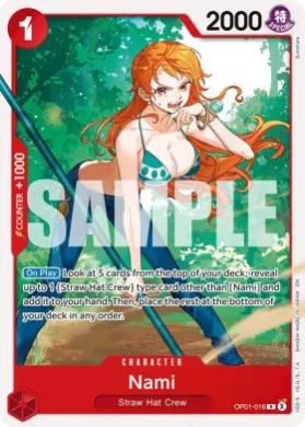 Nami (ST31 OP01-016) RED Monkey.D.Luffy