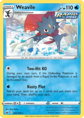 Weavile (CRE 31) Chilling Reign