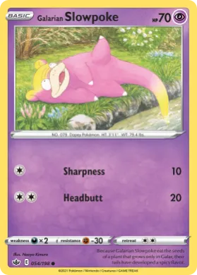 Galarian Slowpoke (CRE 54) Chilling Reign