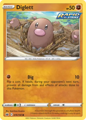 Diglett (CRE 76) Chilling Reign