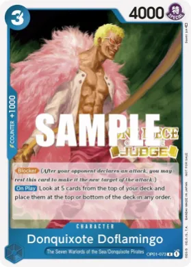 Donquixote Doflamingo (JDG OP01-073) Judge Promos