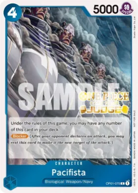 Pacifista (JDG OP01-075) Judge Promos