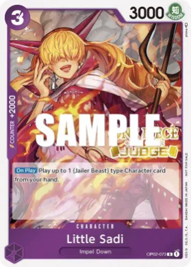 Little Sadi (JDG OP02-073) Judge Promos