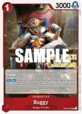 Buggy (JDG OP03-008) Judge Promos