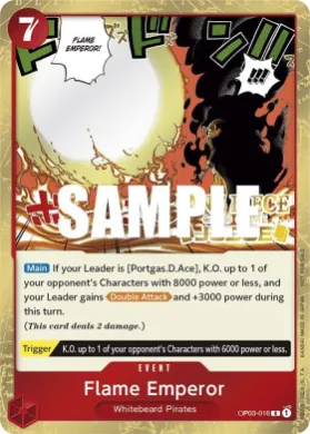 Flame Emperor (JDG OP03-016) Judge Promos